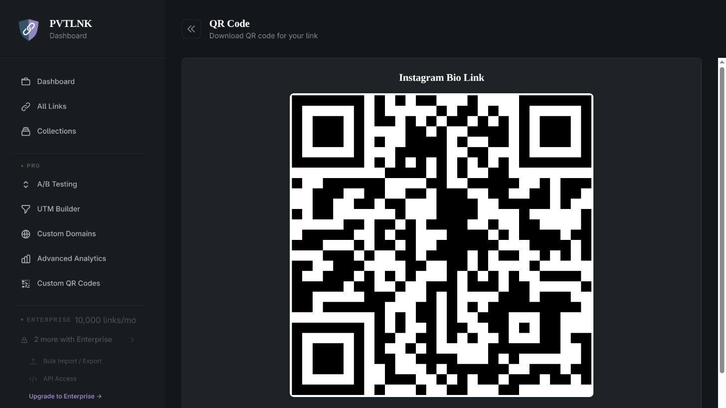pvtlnk — qr